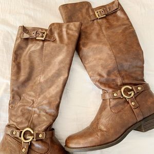 Knee high Guess leather boots